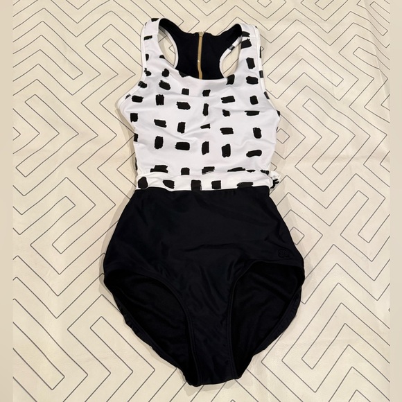 Albion Other - Albion  White and Black One Piece Swimsuit